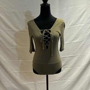 Persaya olive green bodysuit